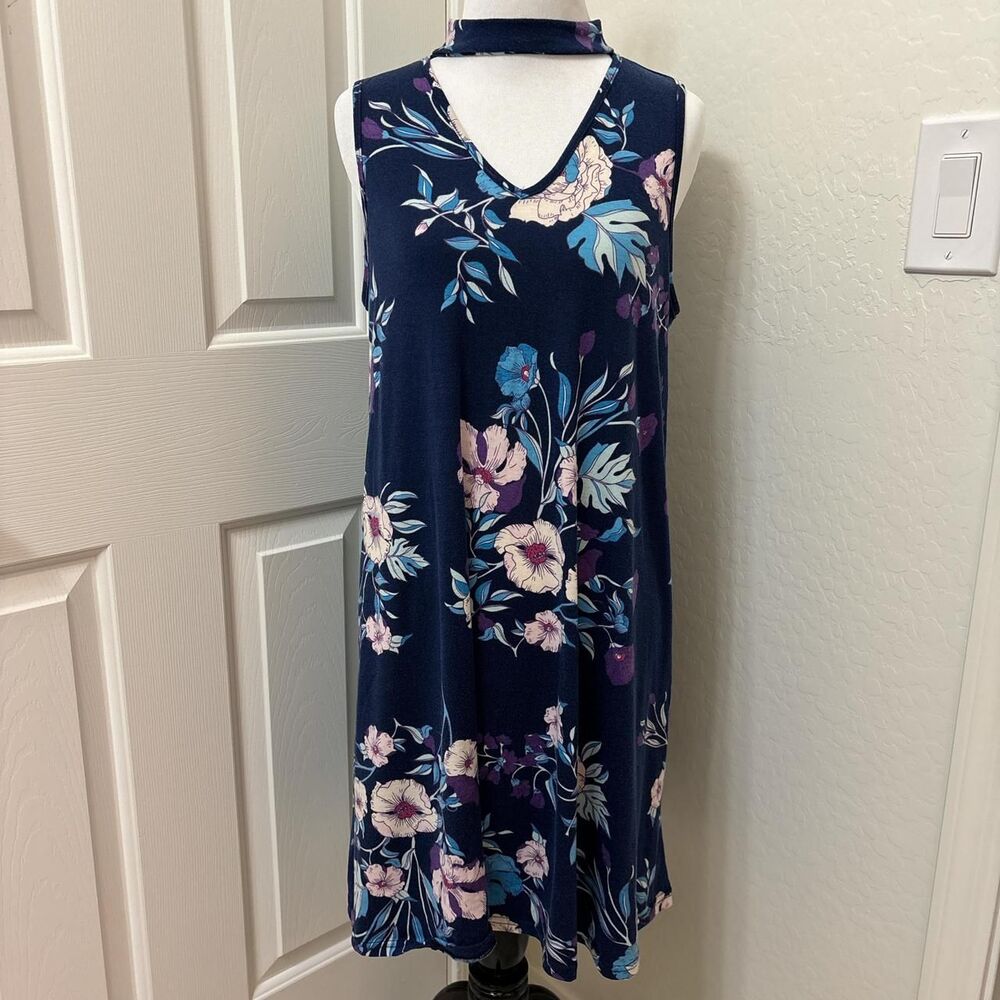 Unbranded Women's Navy and Blue Dress